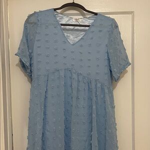 Chic Blue Mini Dress